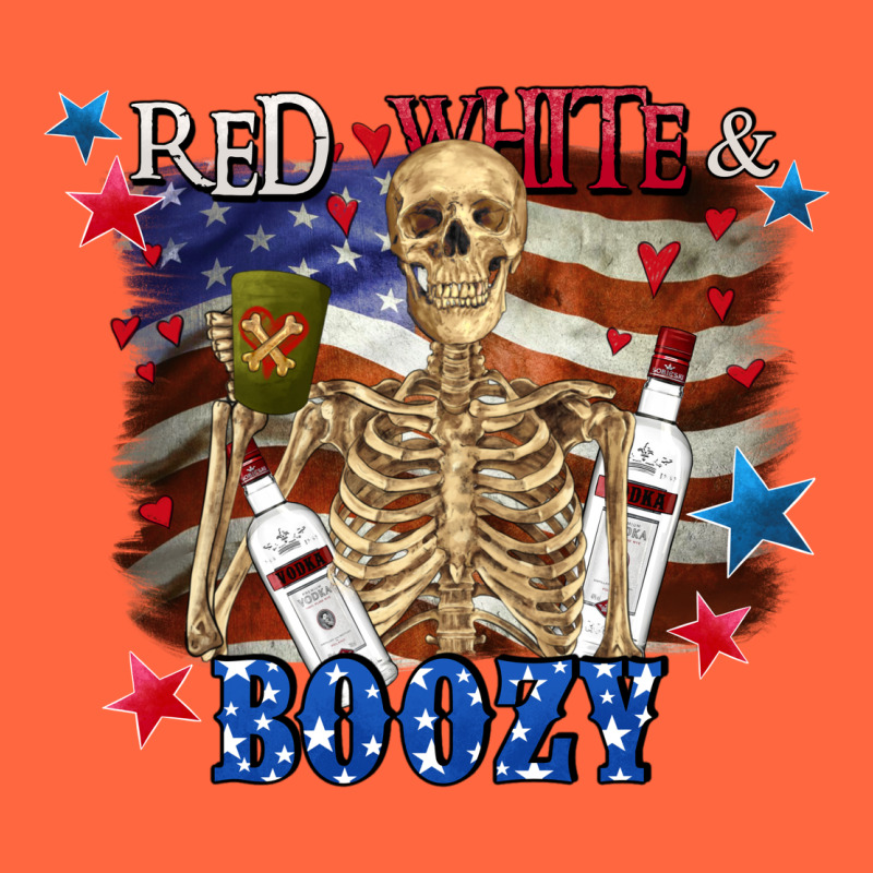Red White Boozy 4th Of July Premium Hoodie by CowGirlArtShop | Teevron