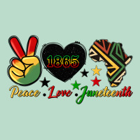 Peace Love Juneteenth 1865 Premium Hoodie | Teevron