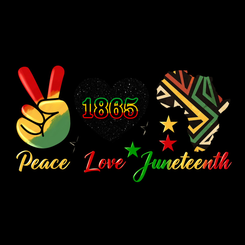 Peace Love Juneteenth 1865 Urban Hoodie by HRA Design Shop | Teevron