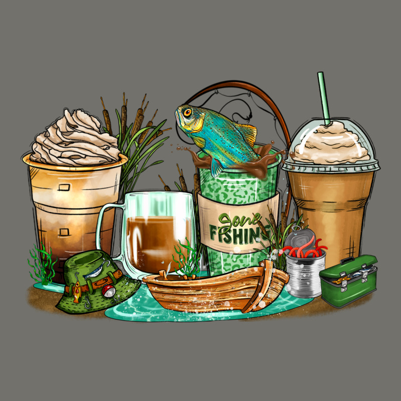 Fishing Coffee Cups Premium Hoodie by Zillion Design Studio | Teevron