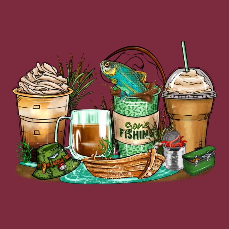 Fishing Coffee Cups Premium Hoodie by Zillion Design Studio | Teevron