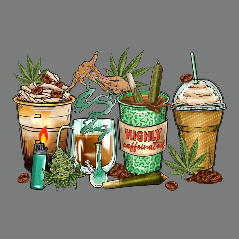 Highly Caffeinated Coffee Cups Premium Hoodie by Zillion Design Studio | Teevron