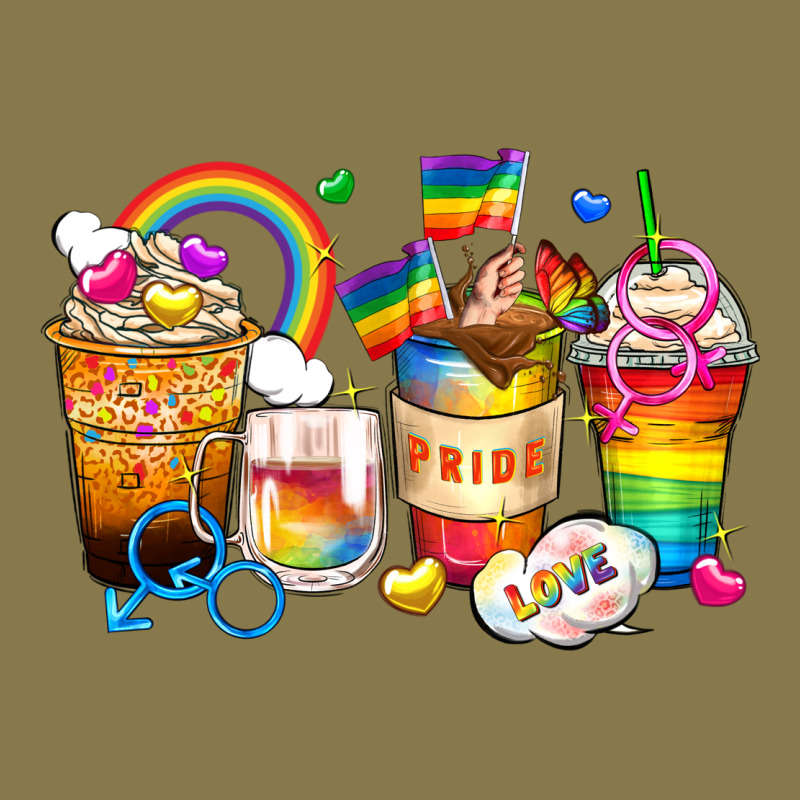 Pride Coffee Cups Premium Hoodie by Zillion Design Studio | Teevron