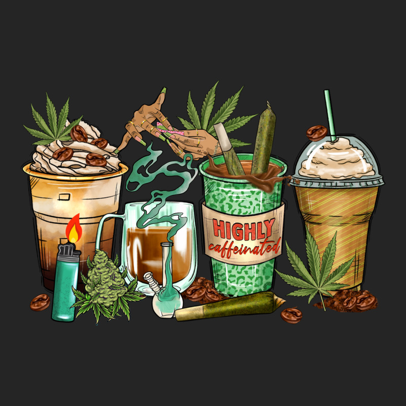 Highly Caffeinated Coffee Cups Premium Hoodie by Zillion Design Studio | Teevron