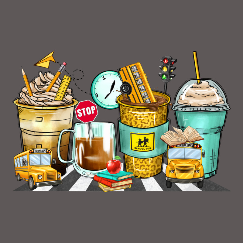School Bus Coffee Cups Premium Hoodie by Zillion Design Studio | Teevron