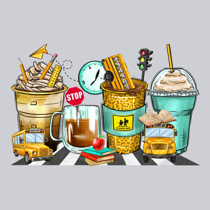 School Bus Coffee Cups Urban Hoodie by Zillion Design Studio | Teevron