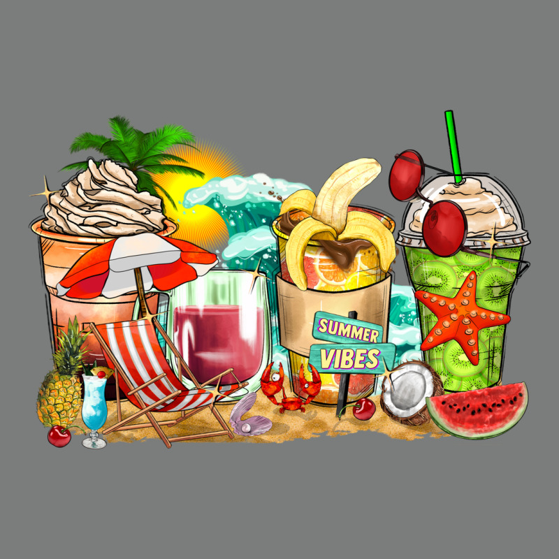 Summer Vibes Coffee Cups Premium Hoodie by Zillion Design Studio | Teevron