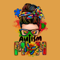 Autism Mom Messy Bun Premium Hoodie | Teevron