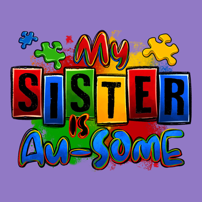 My Sister Is Ausome Autism Urban Hoodie by Zillion Design Studio | Teevron