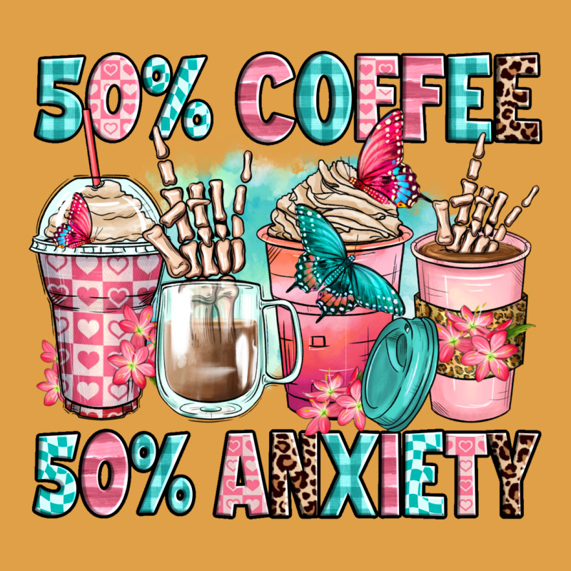 50 Coffee 50 Anxiety Coffee Cups Premium Hoodie by Zillion Design Studio | Teevron