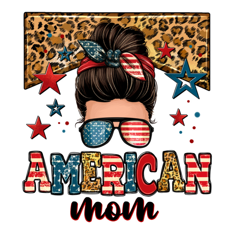 American Mom Junkie Messy Bun Premium Hoodie by Zillion Design Studio | Teevron