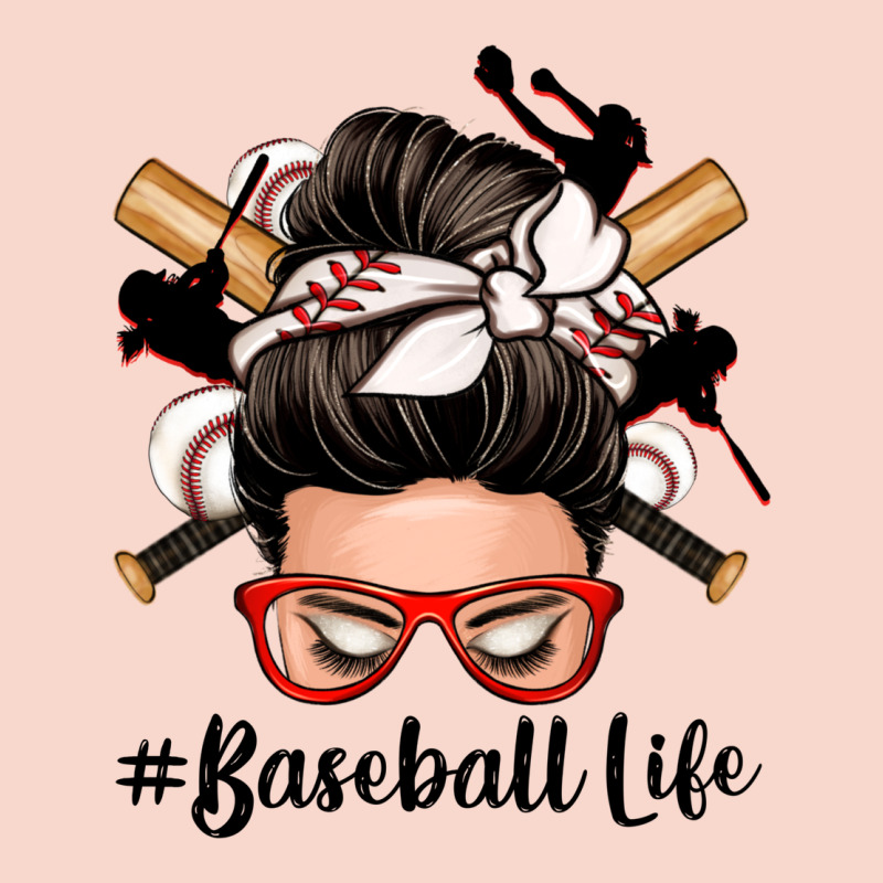 Baseball Life Messy Bun Urban Hoodie by Zillion Design Studio | Teevron