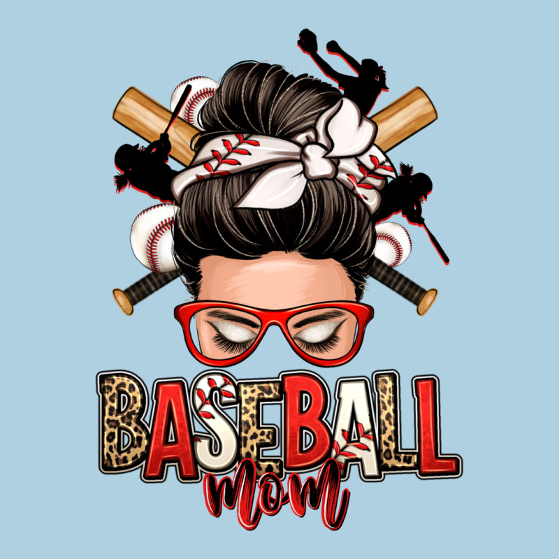 Baseball Mom Messy Bun Premium Hoodie by Zillion Design Studio | Teevron