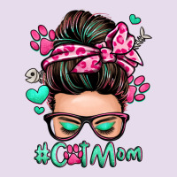 Cat Mom Messy Bun Premium Hoodie | Teevron