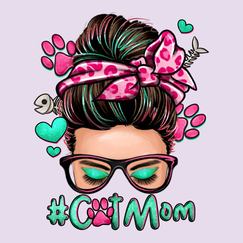 Cat Mom Messy Bun Premium Hoodie by Zillion Design Studio | Teevron