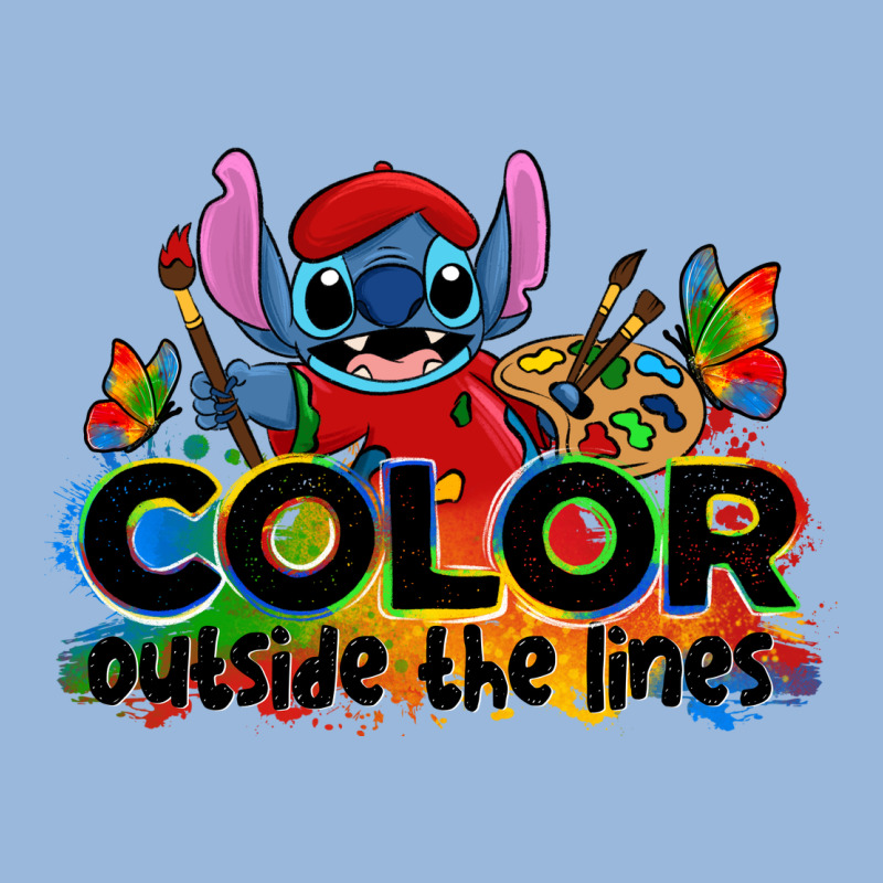 Color Outside The Lines Autism Stitch Premium Hoodie by Zillion Design Studio | Teevron