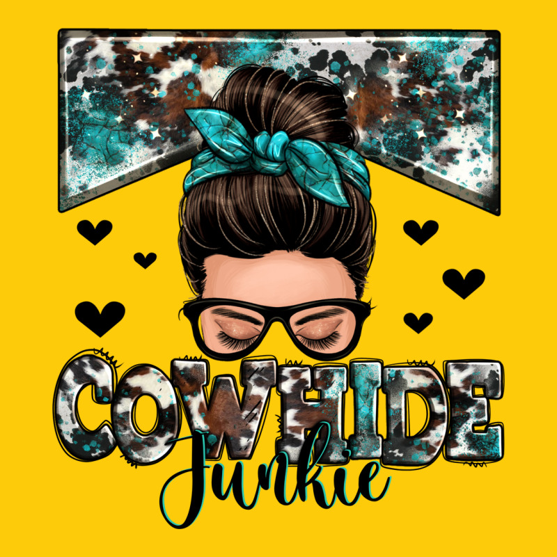 Cowhide Junkie Messy Bun Premium Hoodie by Zillion Design Studio | Teevron