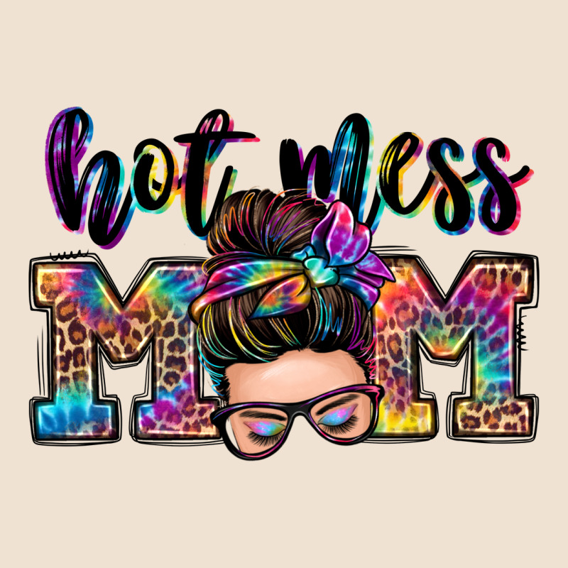 Hot Mess Mom Messy Bun Urban Hoodie by Zillion Design Studio | Teevron