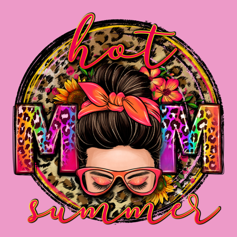 Hot Mom Summer Messy Bun Urban Hoodie by Zillion Design Studio | Teevron