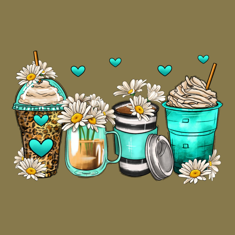 Daisy Coffee Cups Premium Hoodie by Zillion Design Studio | Teevron