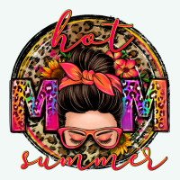 Hot Mom Summer Messy Bun Premium Hoodie | Teevron