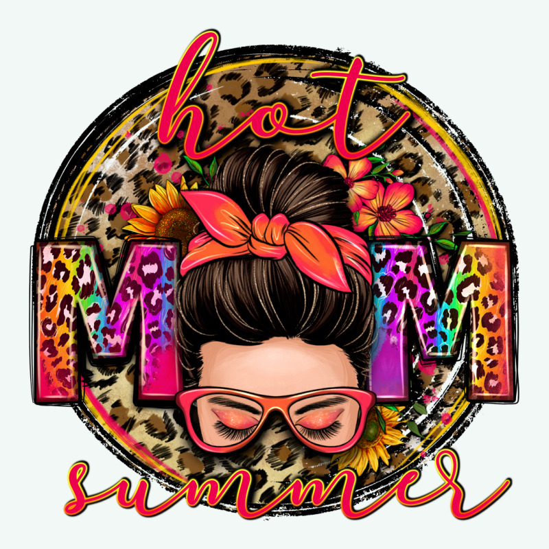 Hot Mom Summer Messy Bun Premium Hoodie by Zillion Design Studio | Teevron