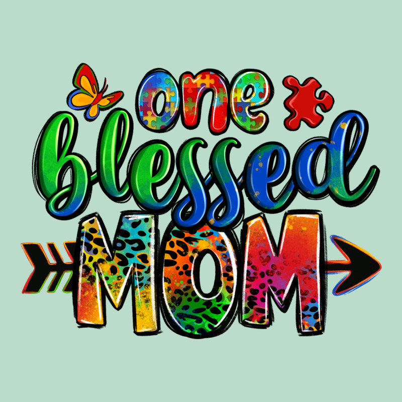 One Blessed Mom Autism Premium Hoodie by Zillion Design Studio | Teevron