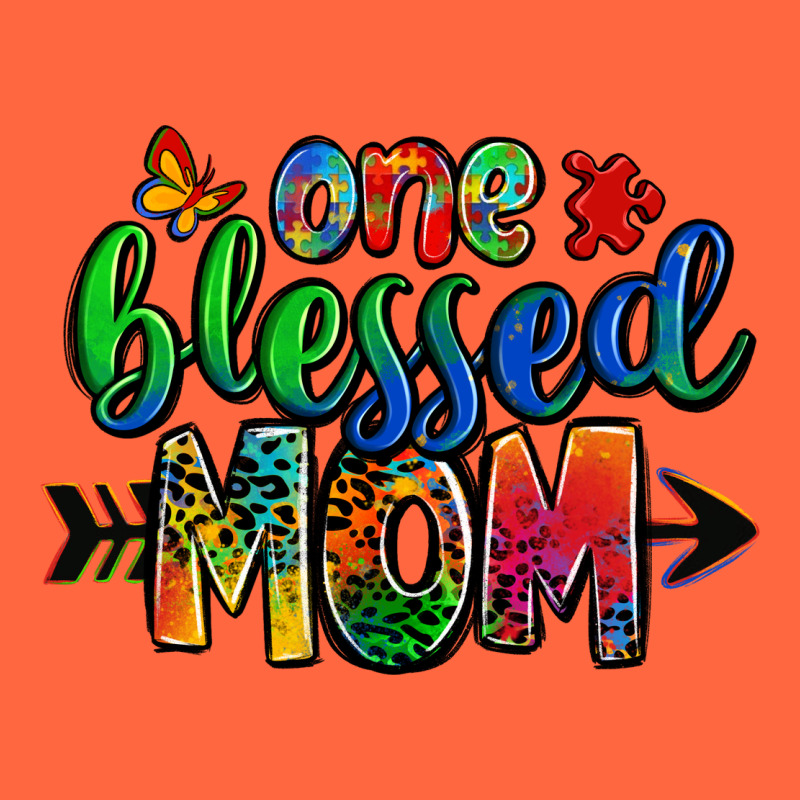 One Blessed Mom Autism Premium Hoodie by Zillion Design Studio | Teevron