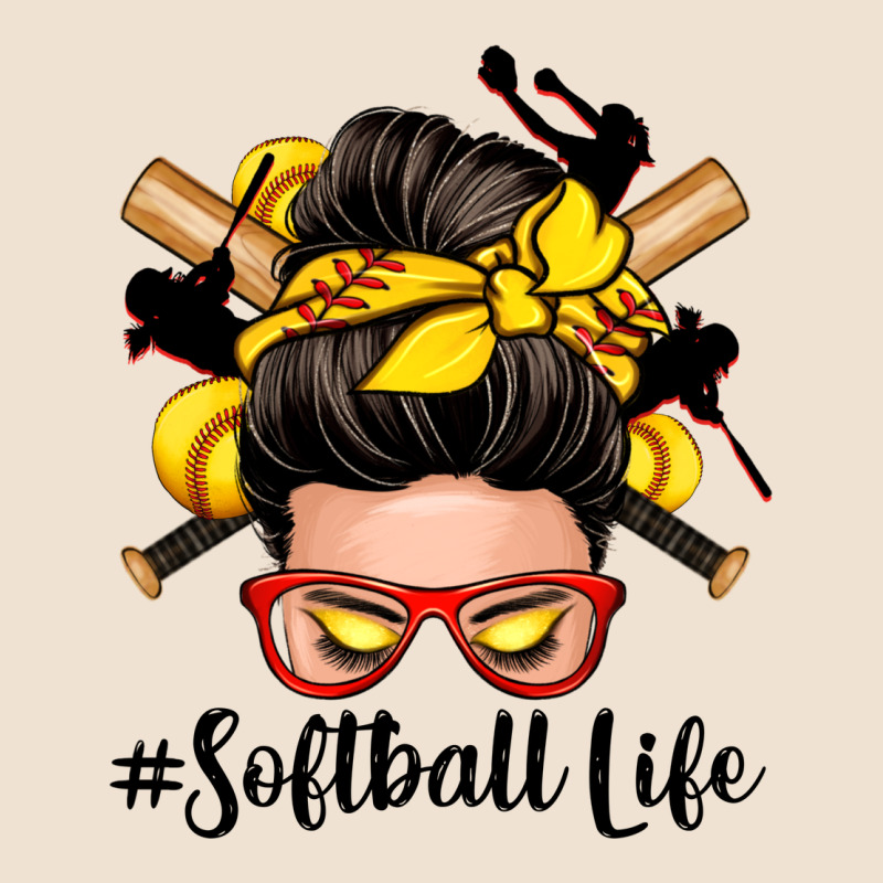 Softball Life Messy Bun Urban Hoodie by Zillion Design Studio | Teevron