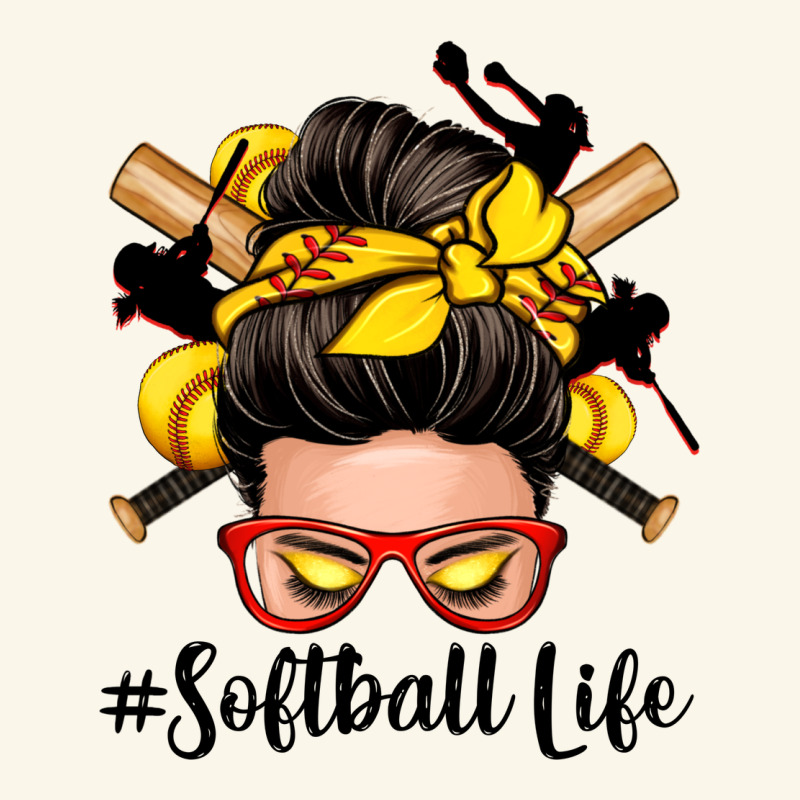 Softball Life Messy Bun Premium Hoodie by Zillion Design Studio | Teevron