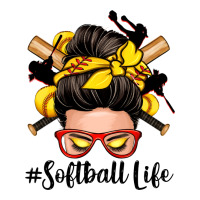 softball life messy bun | Teevron