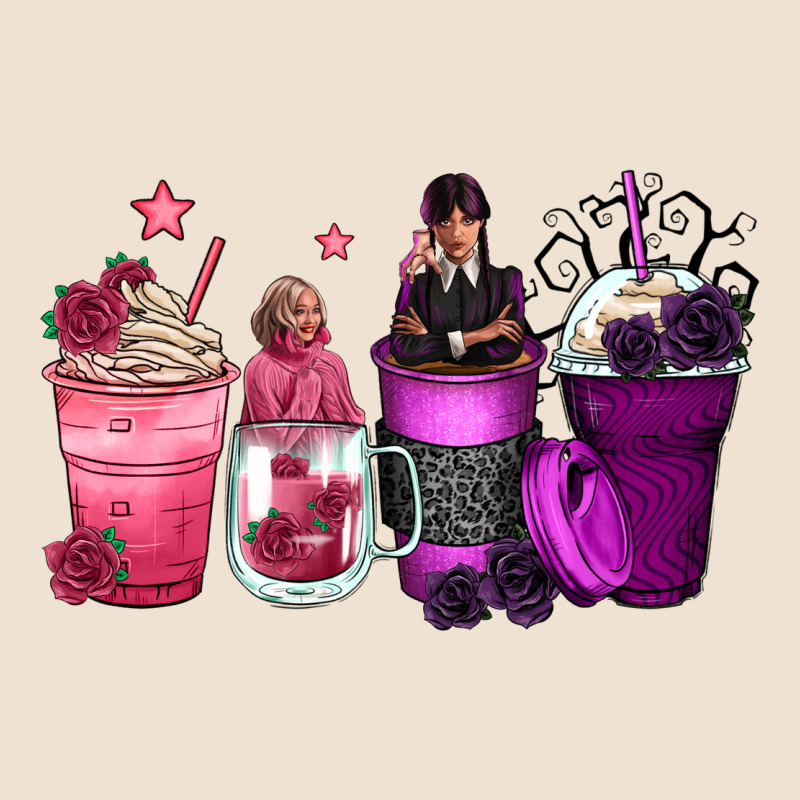 Wednesday And Enid Coffee Cups Urban Hoodie by Zillion Design Studio | Teevron