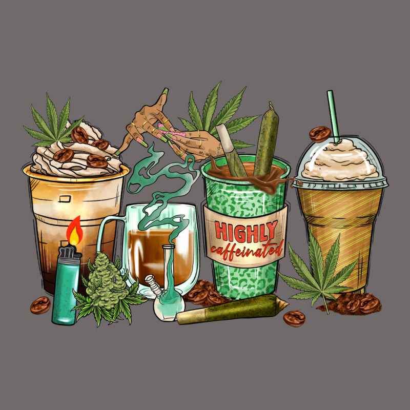 Highly Caffeinated Coffee Cups Urban Hoodie by Zillion Design Studio | Teevron