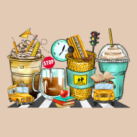 School Bus Coffee Cups Urban Hoodie | Teevron
