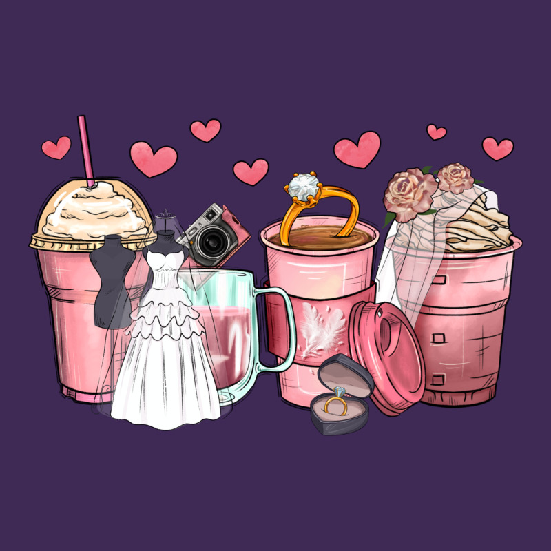 Wedding Bride Coffee Cups Premium Hoodie by Zillion Design Studio | Teevron