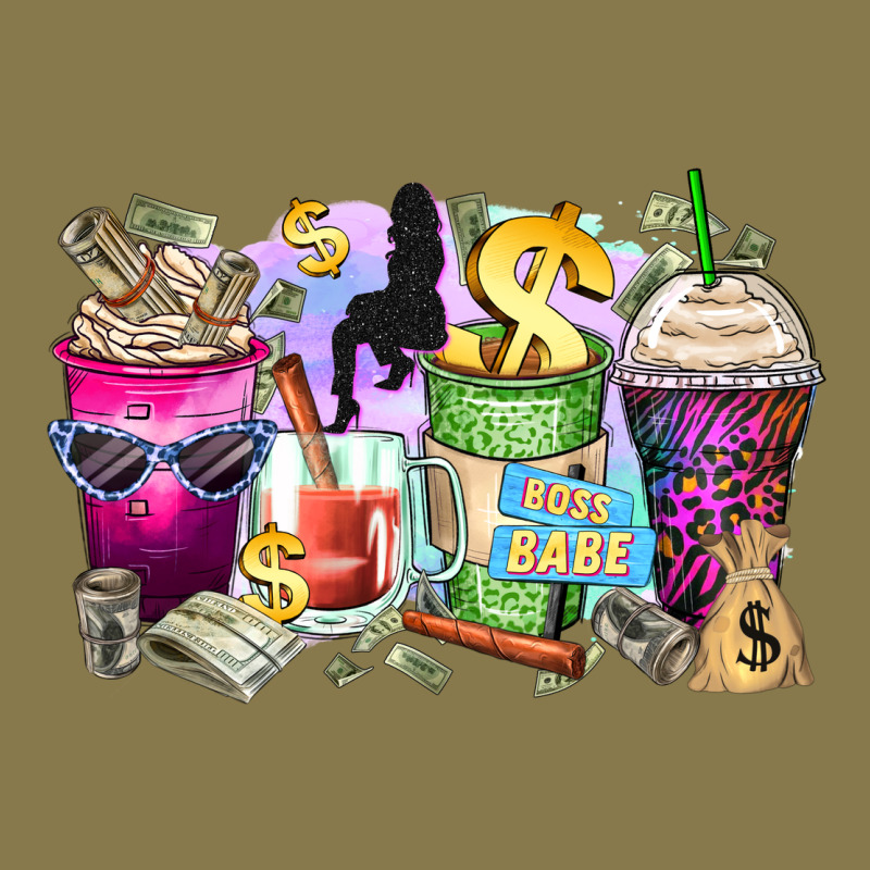 Boss Babe Coffee Cups Premium Hoodie by Zillion Design Studio | Teevron