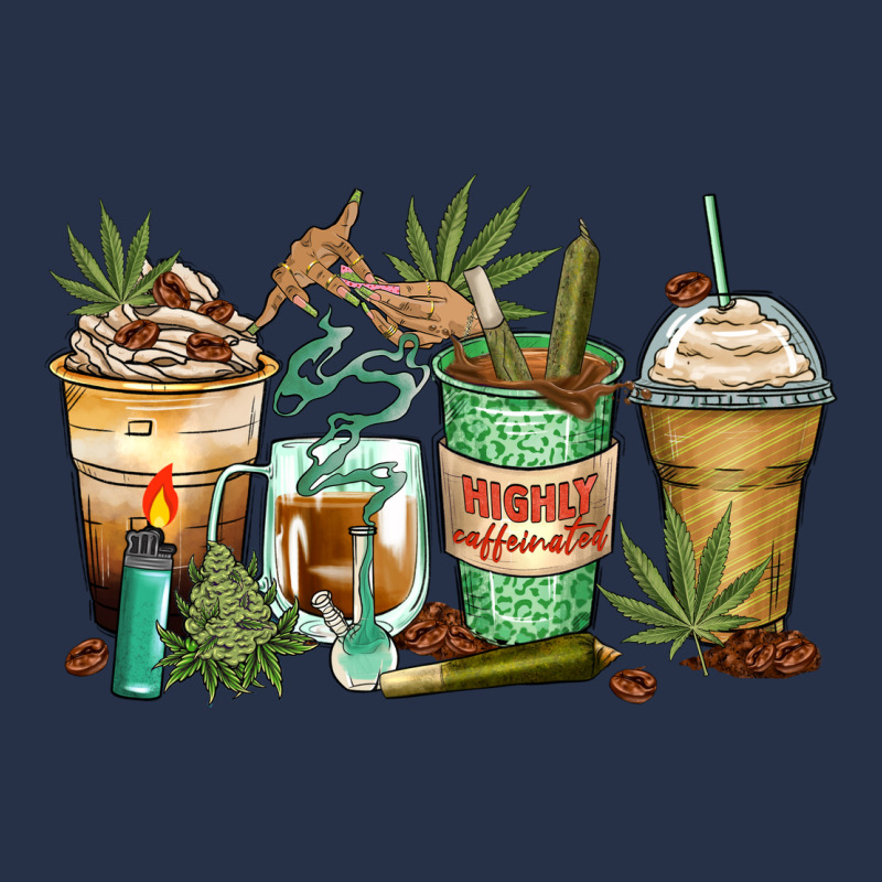 Highly Caffeinated Coffee Cups Premium Hoodie by Zillion Design Studio | Teevron