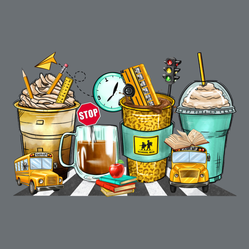 School Bus Coffee Cups Premium Hoodie by Zillion Design Studio | Teevron