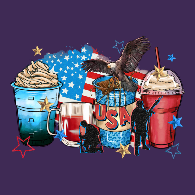 Usa Coffee Cups Premium Hoodie by Zillion Design Studio | Teevron