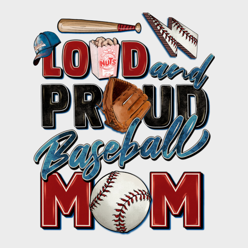Loud And Proud Baseball Mom Urban Hoodie by Zillion Design Studio | Teevron