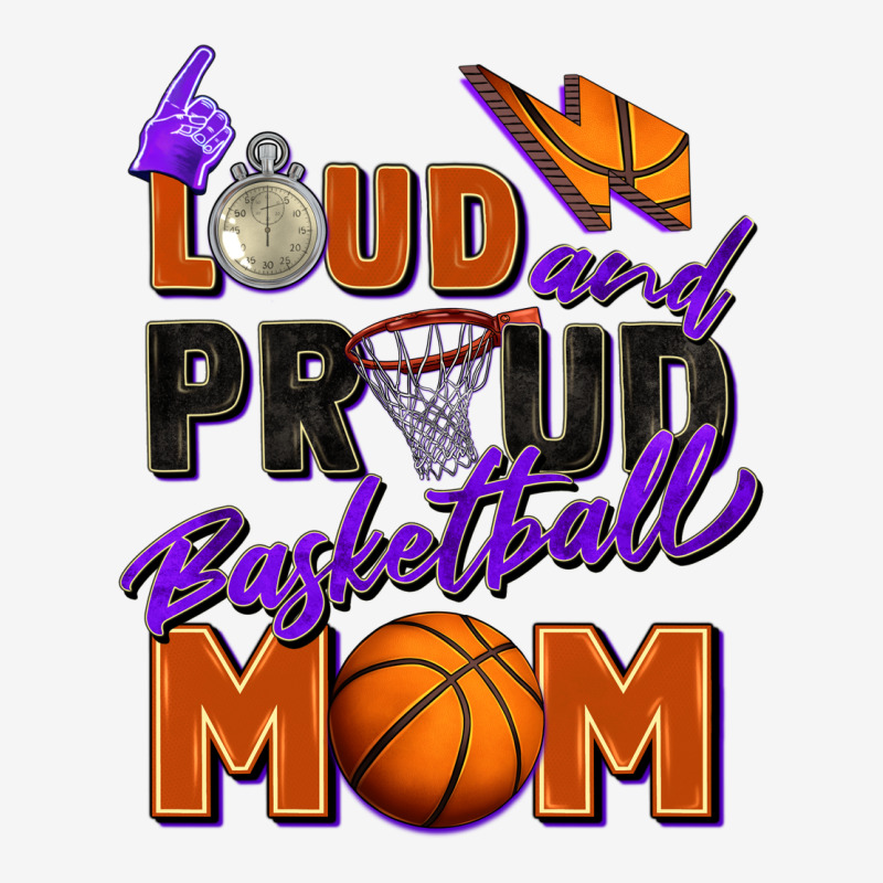 Loud And Proud Basketball Mom Urban Hoodie by Zillion Design Studio | Teevron