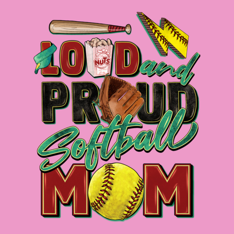Loud And Proud Softball Mom Urban Hoodie by Zillion Design Studio | Teevron