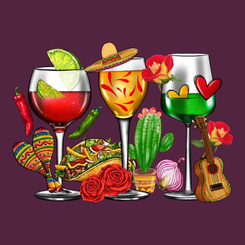 Mexico Wine Glasses Cups Urban Hoodie by CTS Tumbler Store | Teevron