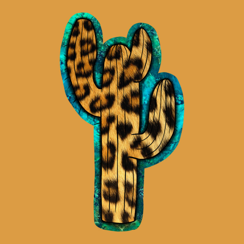 Turquoise Leopard Cactus Urban Heavy Tee by RanaPortraitStore | Teevron