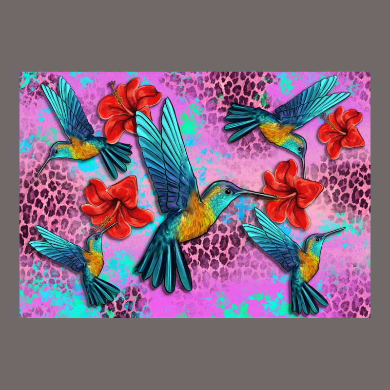 Flower Hummingbird Urban Heavy Tee by Artiststas | Teevron