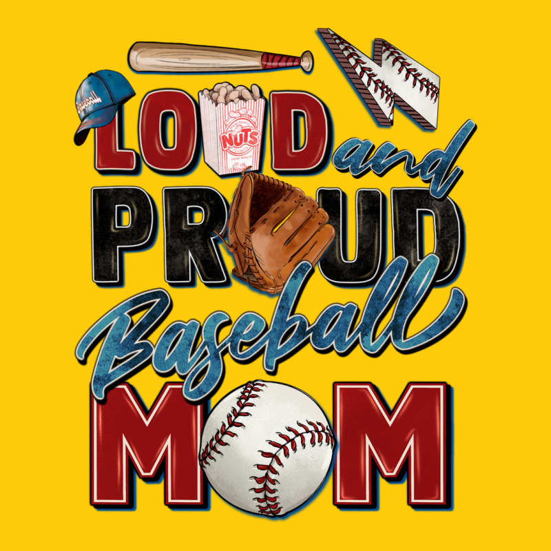 Loud And Proud Baseball Mom Premium Hoodie by Zillion Design Studio | Teevron
