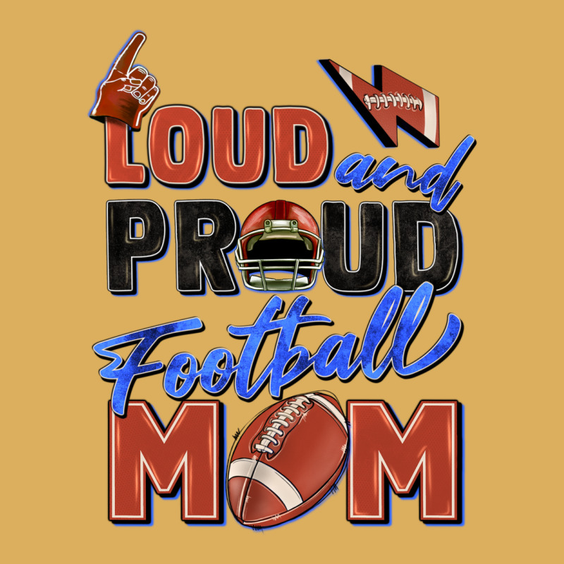 Loud And Proud Football Mom Premium Hoodie by Zillion Design Studio | Teevron