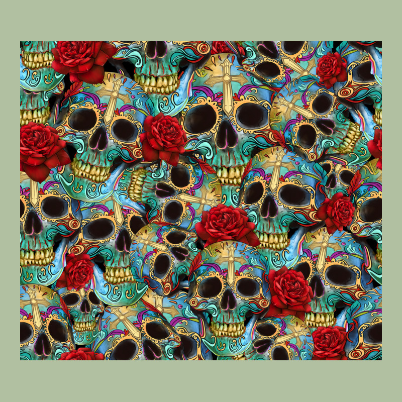 Sugar Skulls Roses Tumbler 3 Urban Hoodie by CTS Tumbler Store | Teevron