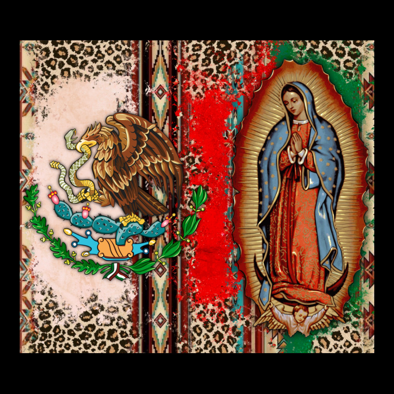 Virgin Mary Mexican Flag Urban Hoodie by CTS Tumbler Store | Teevron