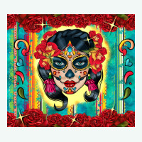 Sugar Skull Tumbler 3 Premium Hoodie | Teevron